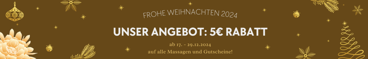 Weihnachten Rabatt Massage